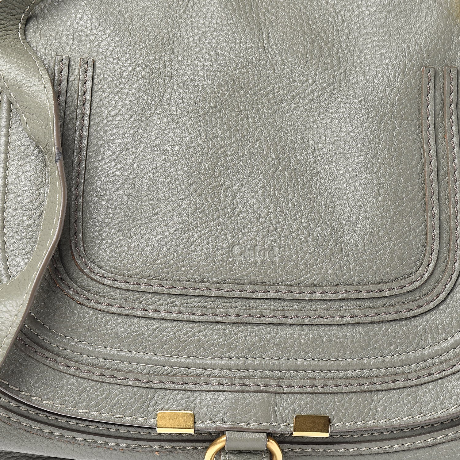 Chloe Calfskin Medium Marcie Satchel Baobab Green 10 of 13