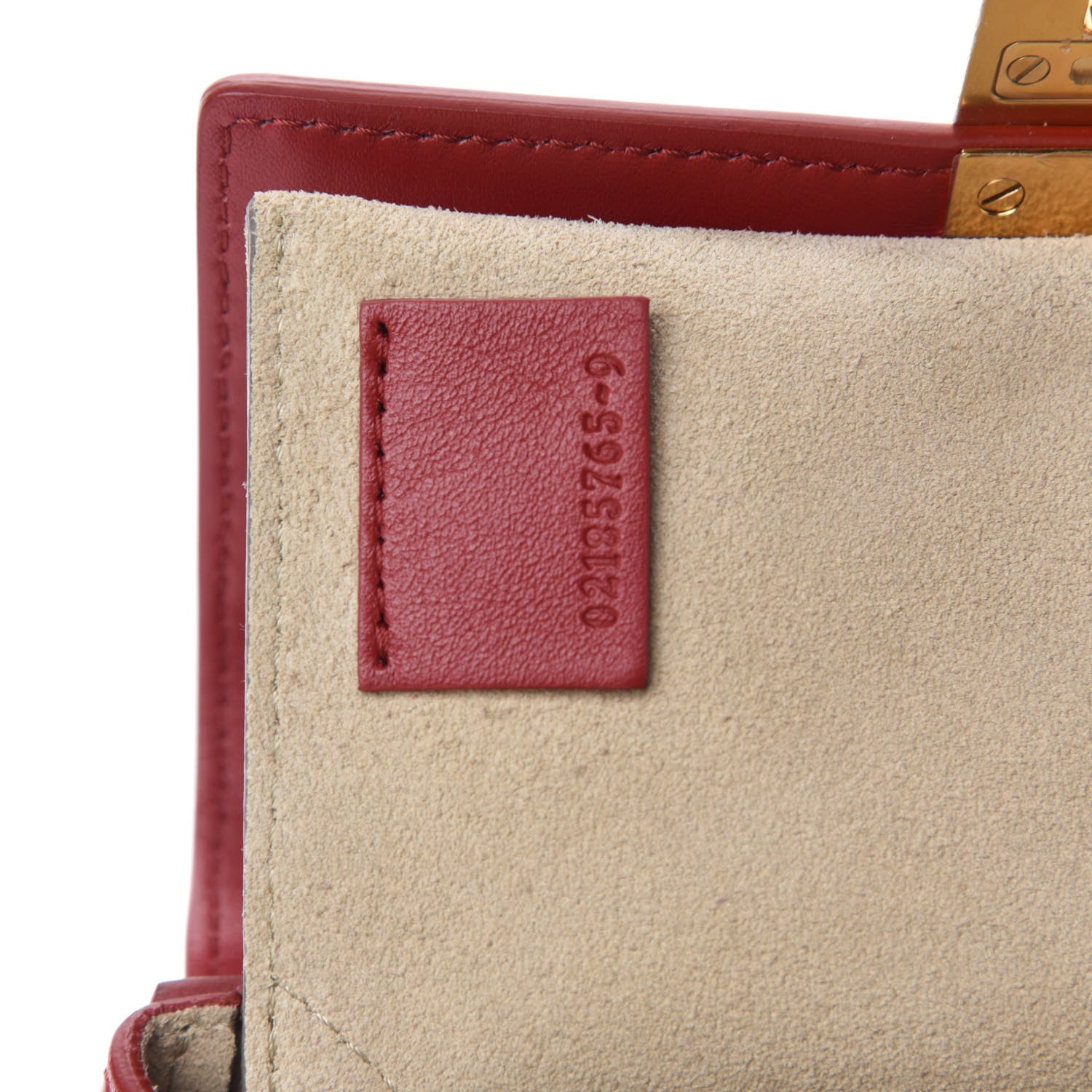 Chloe Calfskin Quilted Mini Drew Bijou Shoulder Bag Dahlia Red 12 of 13