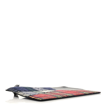 Loewe Wool Calfskin Puzzle Flat Pouch Black Multicolor 4 of 6