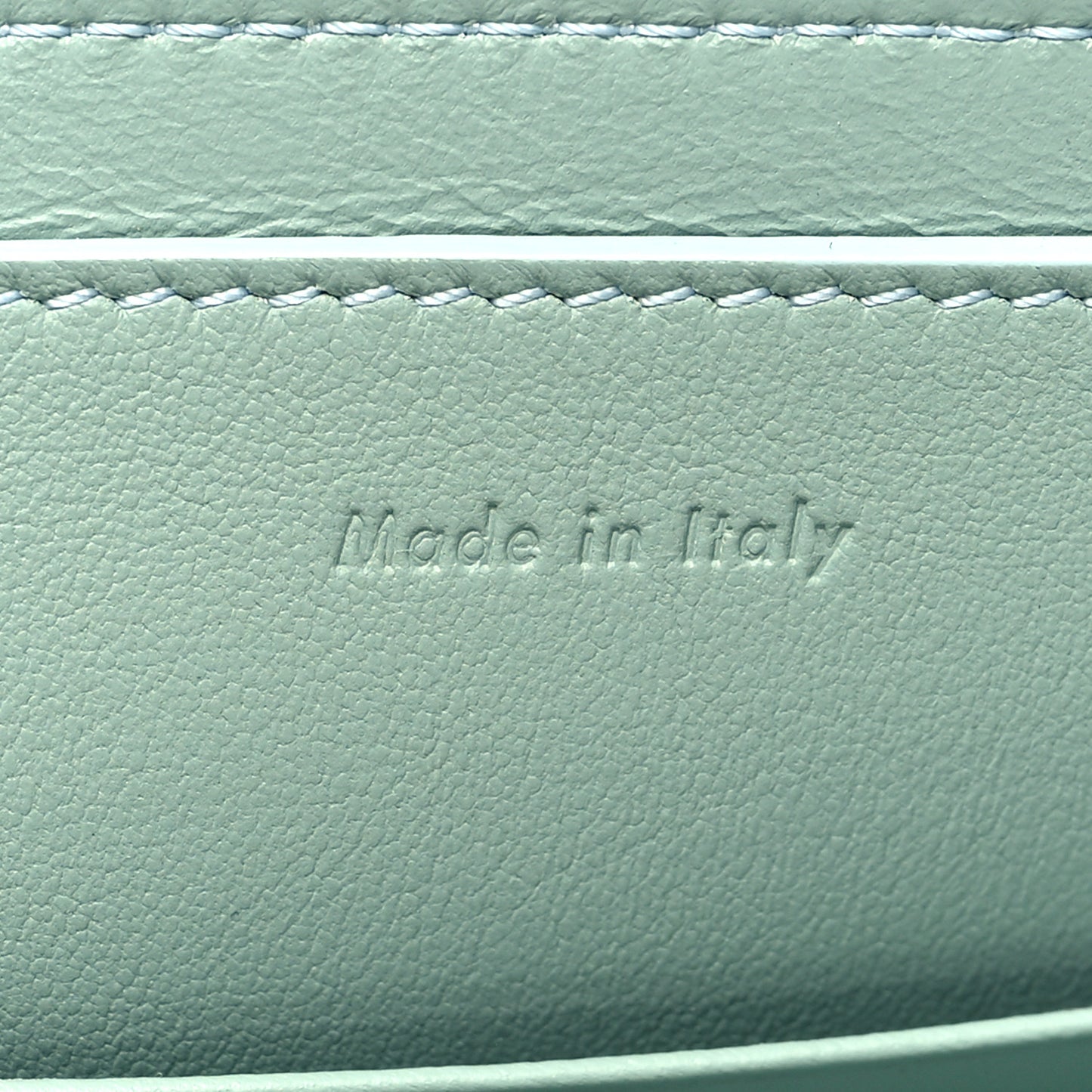 Cloudy Lambskin Solo Zip Pouch Celadon