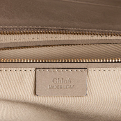 Chloe Smooth Suede Calfskin Medium Myer Double Carry Bag Motty Grey 6 of 7