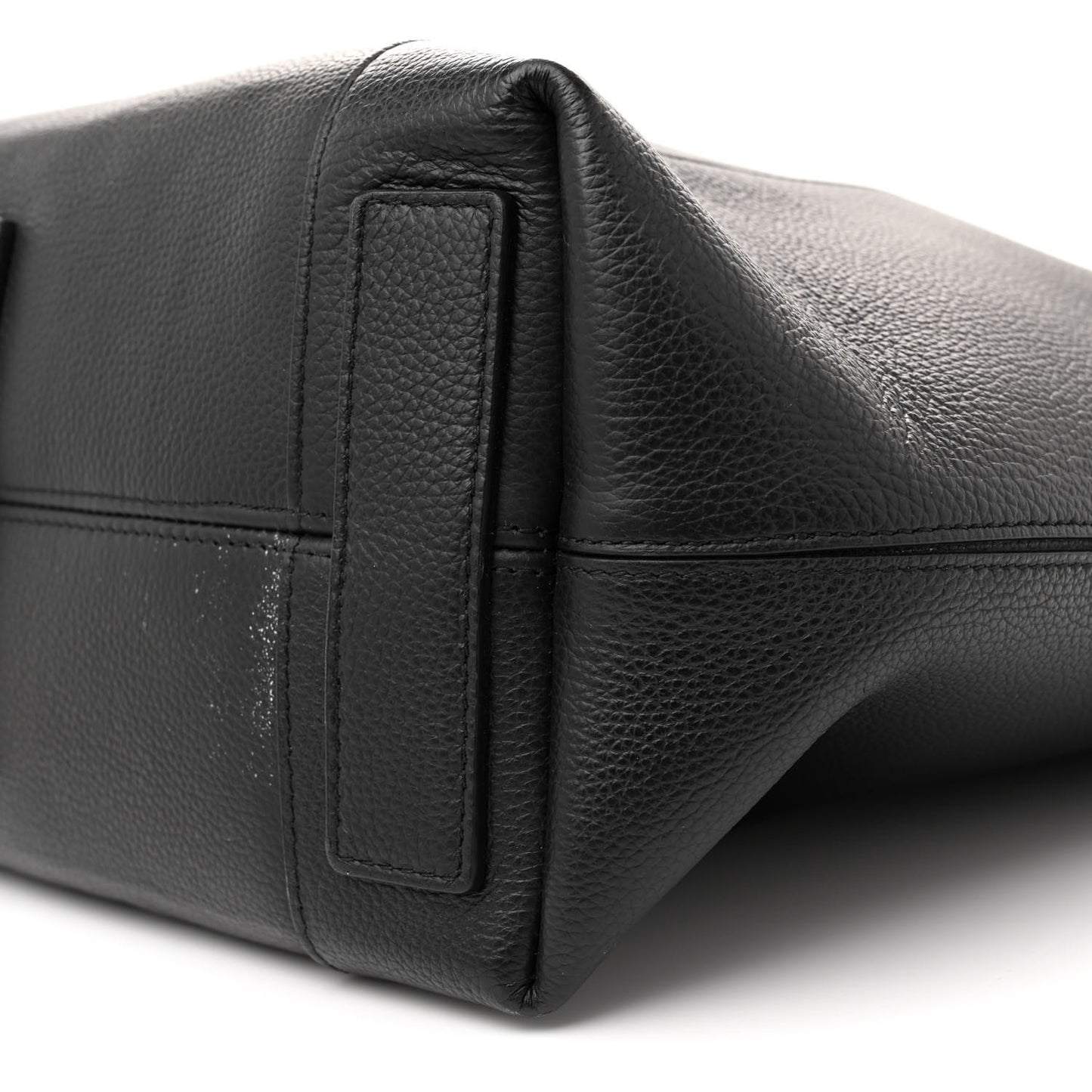 Calfskin Hourglass Zip Tote Black