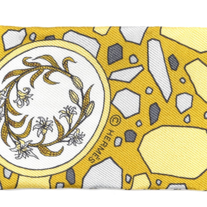 Hermes Silk La Danse Des Amazones Twilly Gris White Gold 4 of 4