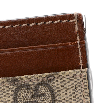 Gucci GG Supreme Monogram Calfskin Card Holder Beige Ebony Cuir 8 of 10