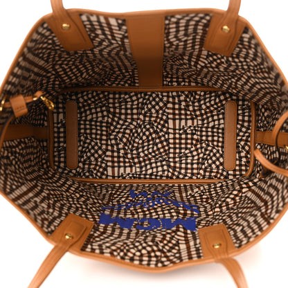 MCM Visetos Medium Liz Reversible Shopper Tote Cognac 9 of 17