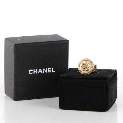 Chanel CC Camellia Ring 5 Gold 5 of 5