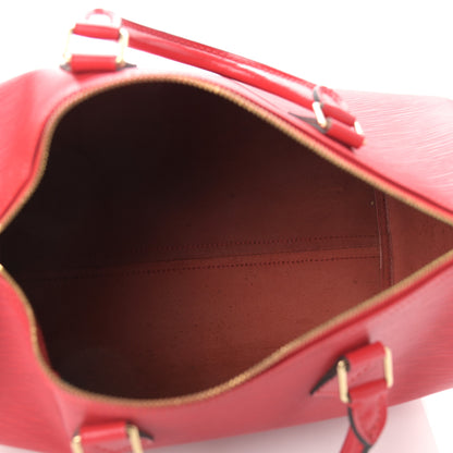 Louis Vuitton Epi Speedy 30 Castillan Red 5 of 11