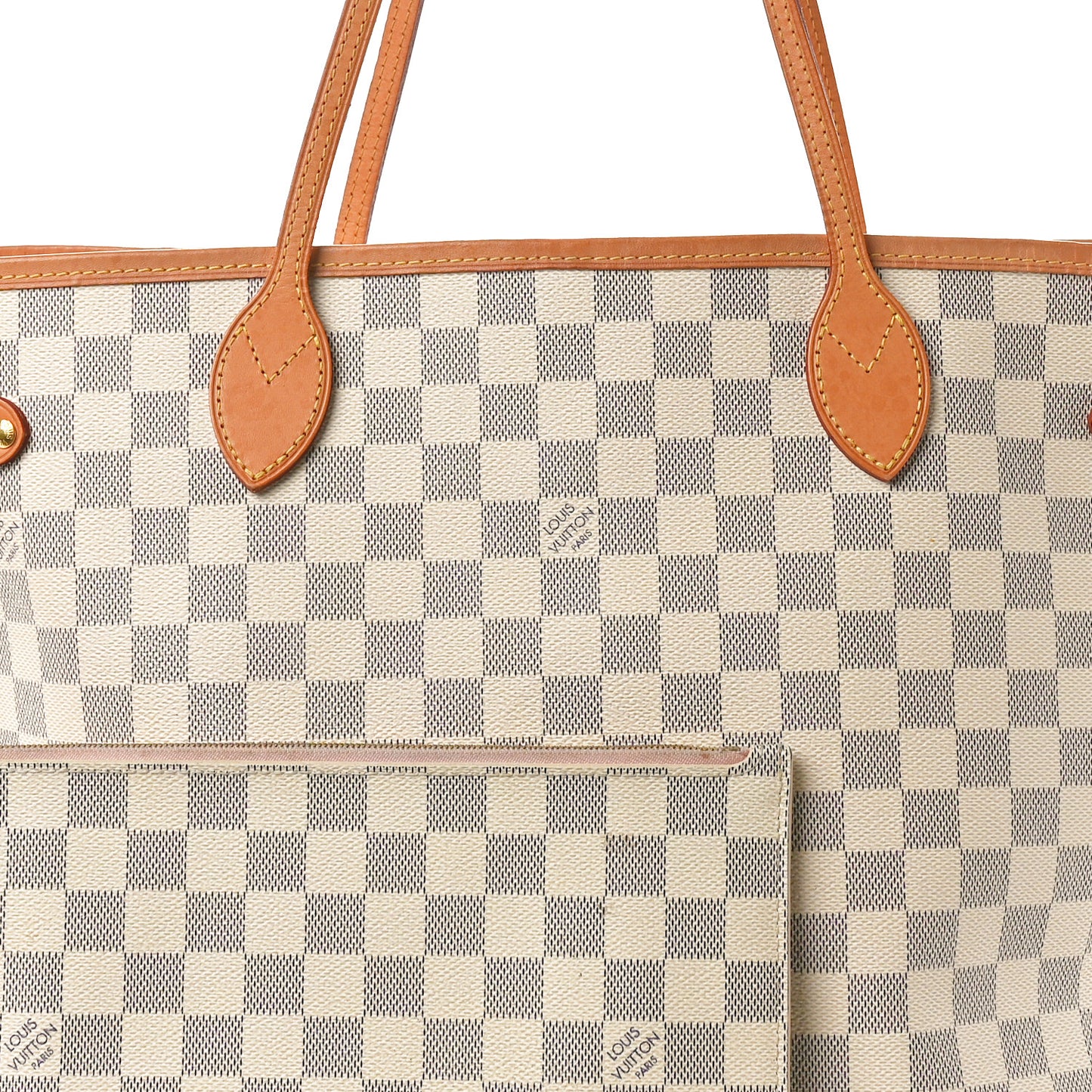 Damier Azur Neo Neverfull MM Rose Ballerine