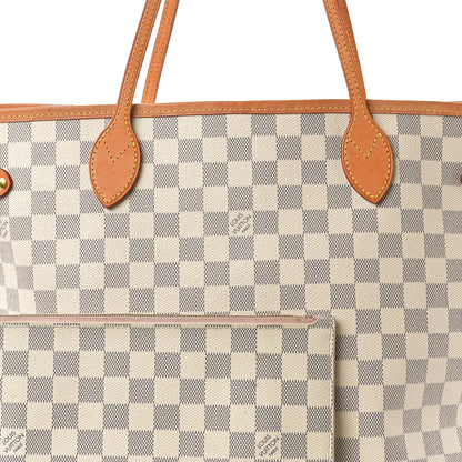 Louis Vuitton Damier Azur Neo Neverfull MM Rose Ballerine 8 of 14