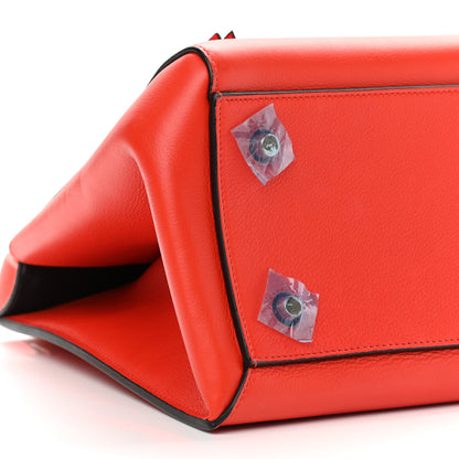 Celine Grained Calfskin Medium Edge Shoulder Bag Vermillion 5 of 12