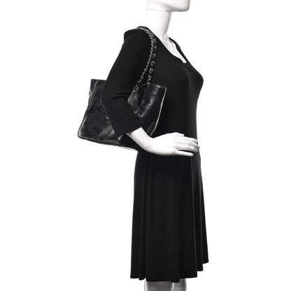 Chanel Patent Perforated CC Tote Black 2 of 16
