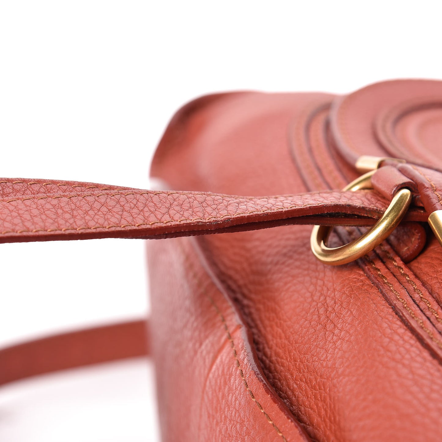 Calfskin Medium Marcie Satchel Clay