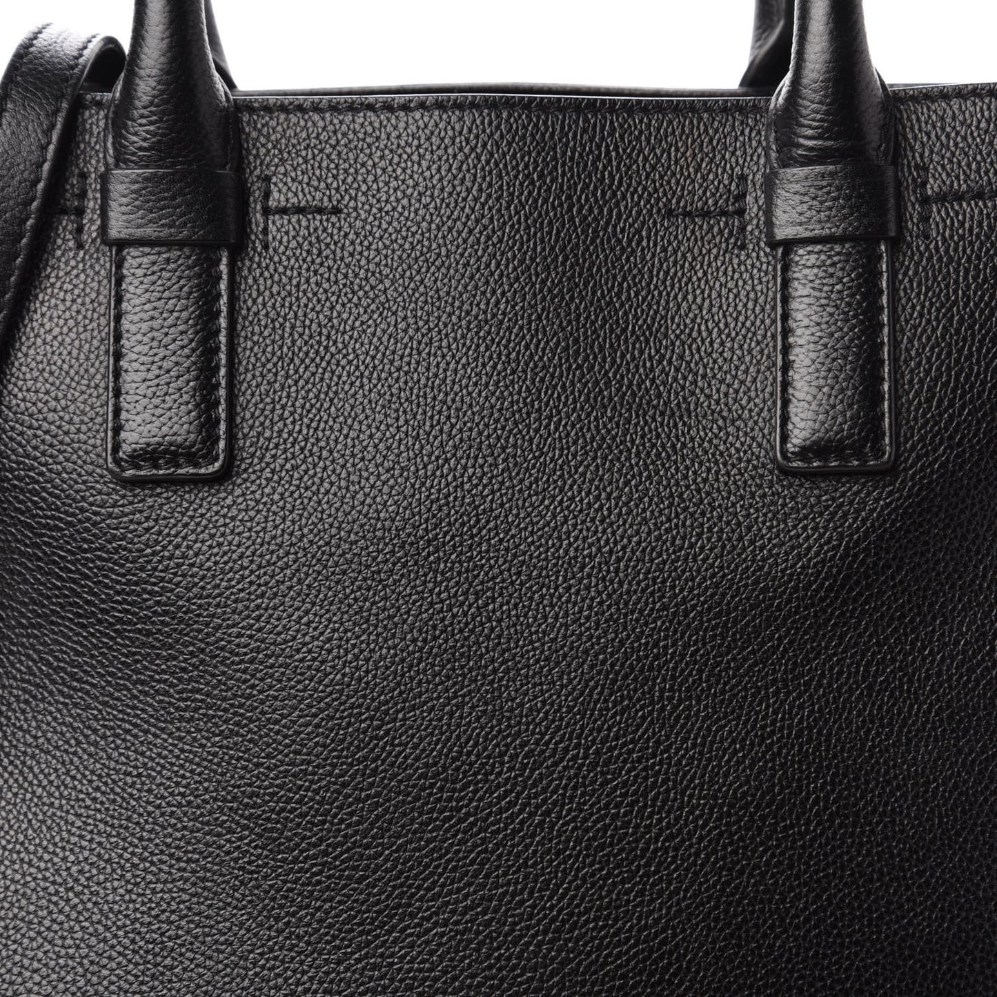 Pebbled Calfskin Medium Jennifer Zip Tote Black