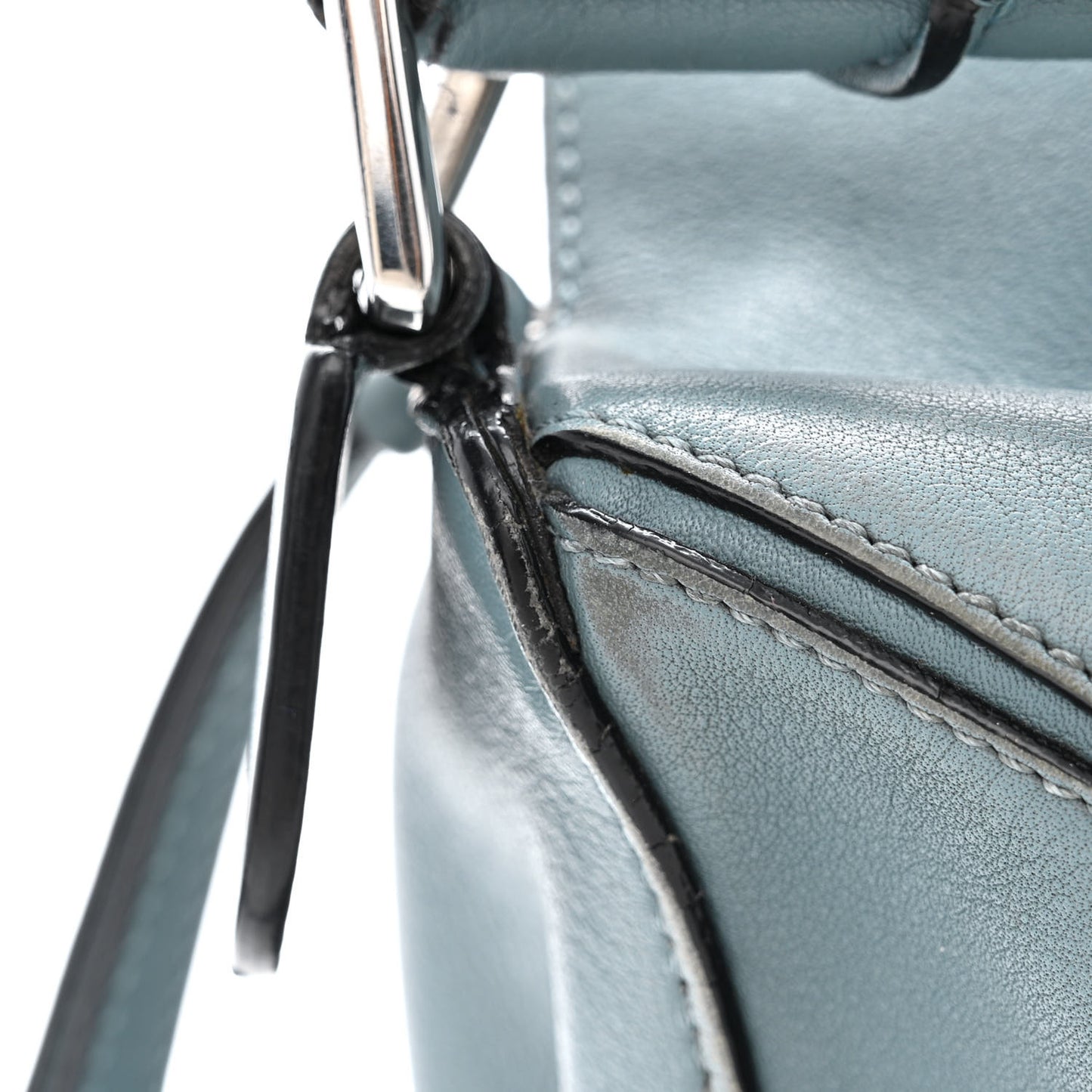 Calfskin Small Puzzle Bag Stone Blue
