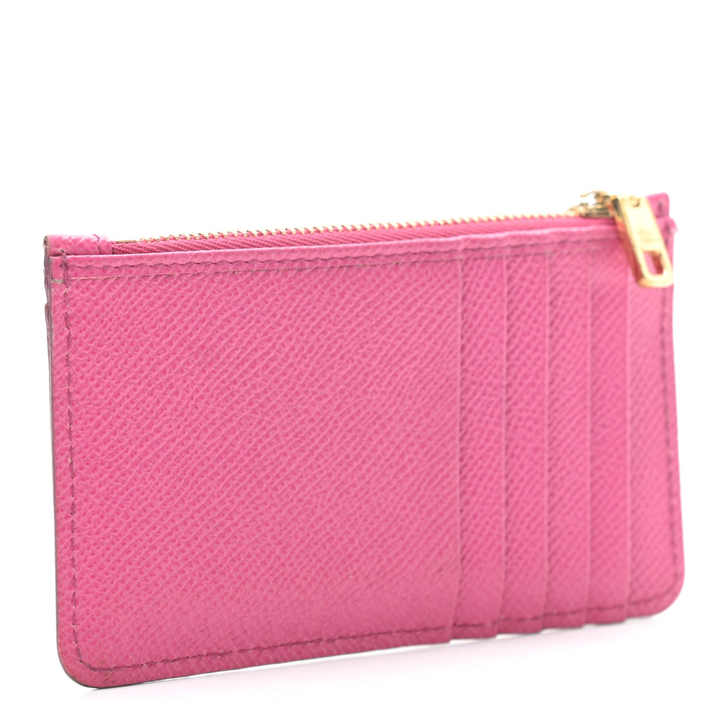 Dauphine Embellished Logo Zip Card Holder Pink