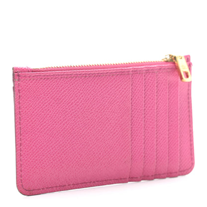 Dolce & Gabbana Dauphine Embellished Logo Zip Card Holder Pink 3 of 9