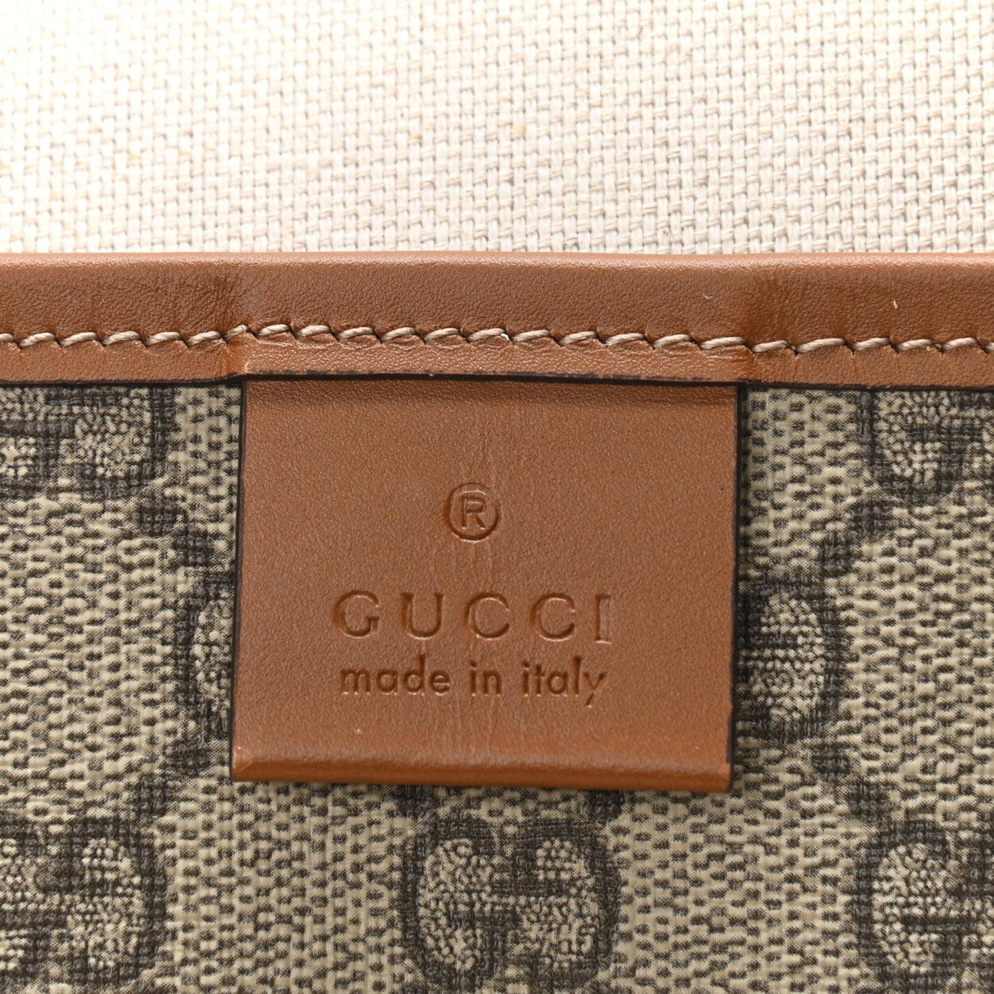 GG Plus Monogram Medium Signature Web Loop Tote Brown