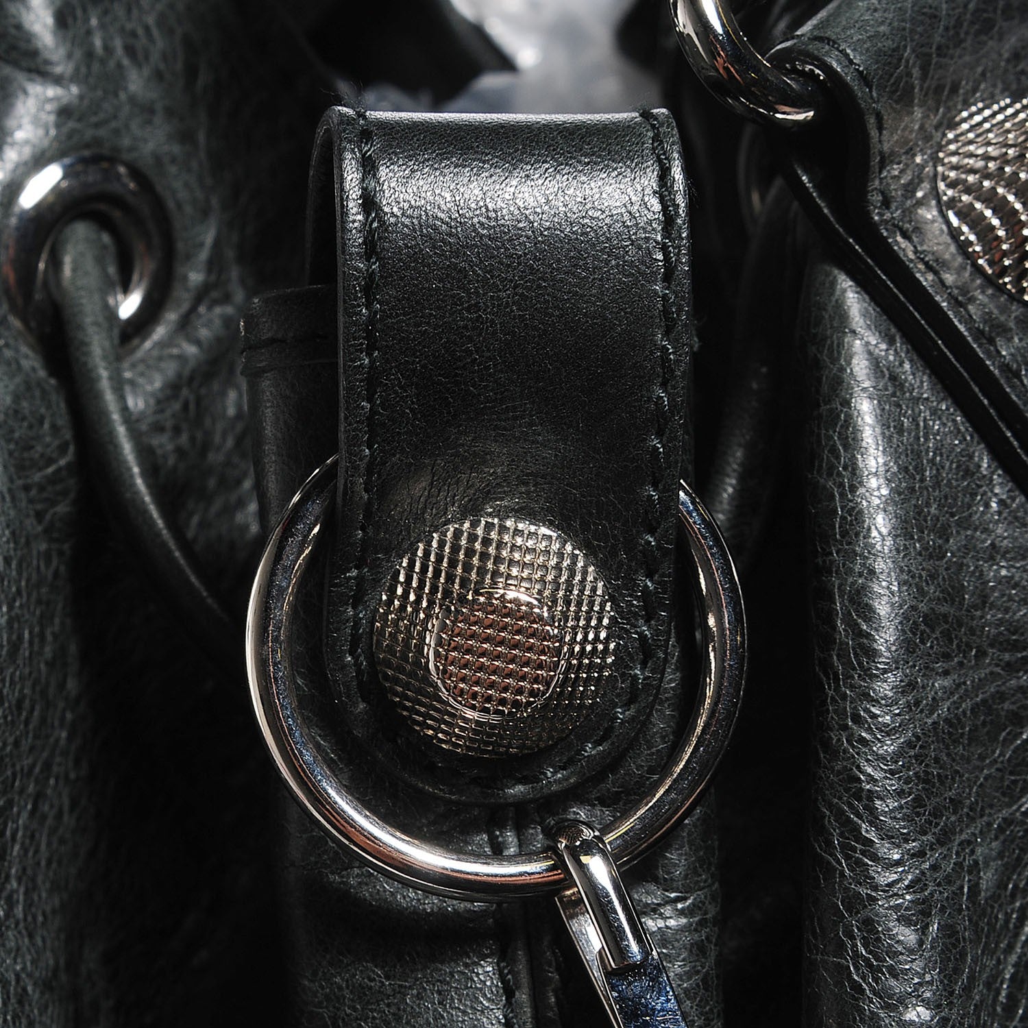 Balenciaga Agneau Giant 21 Silver Hardware Pompon Black 10 of 12