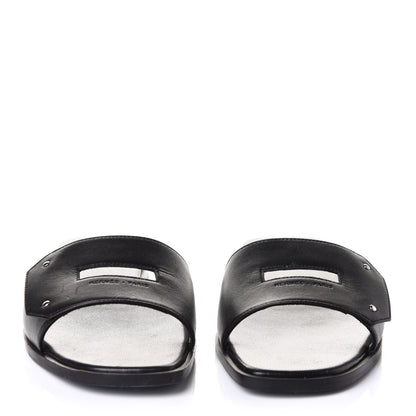 Hermes Calfskin View Sandals 37.5 Black 2 of 10
