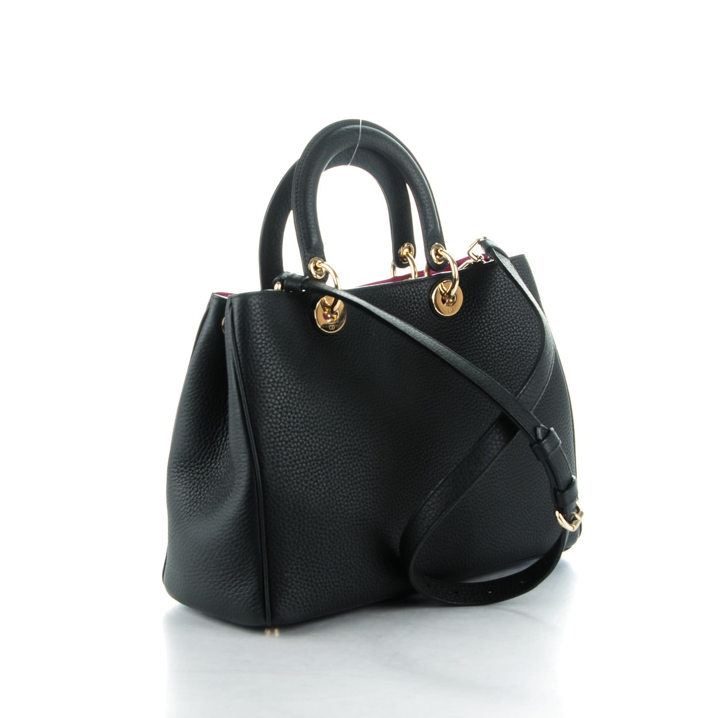 Bullcalf Medium Diorissimo Tote Black Rose Indien