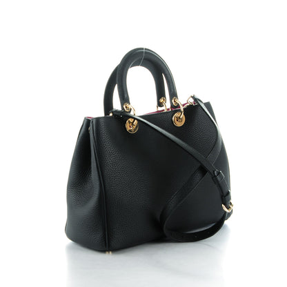 Christian Dior Bullcalf Medium Diorissimo Tote Black Rose Indien 3 of 6