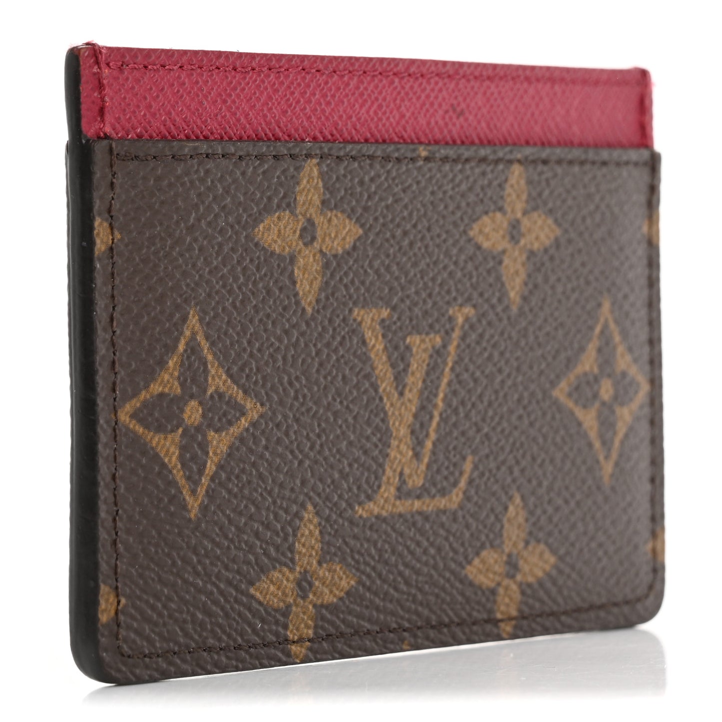 Monogram Card Holder Fuchsia