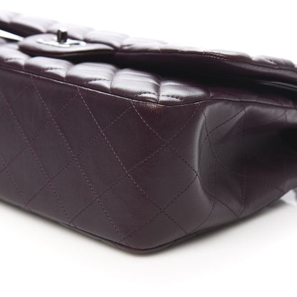 Chanel Lambskin Quilted Jumbo Double Flap Purple 10 of 12