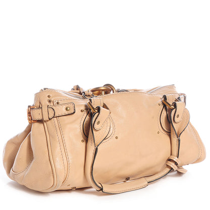 Chloe Leather Medium Paddington Satchel Beige 3 of 10