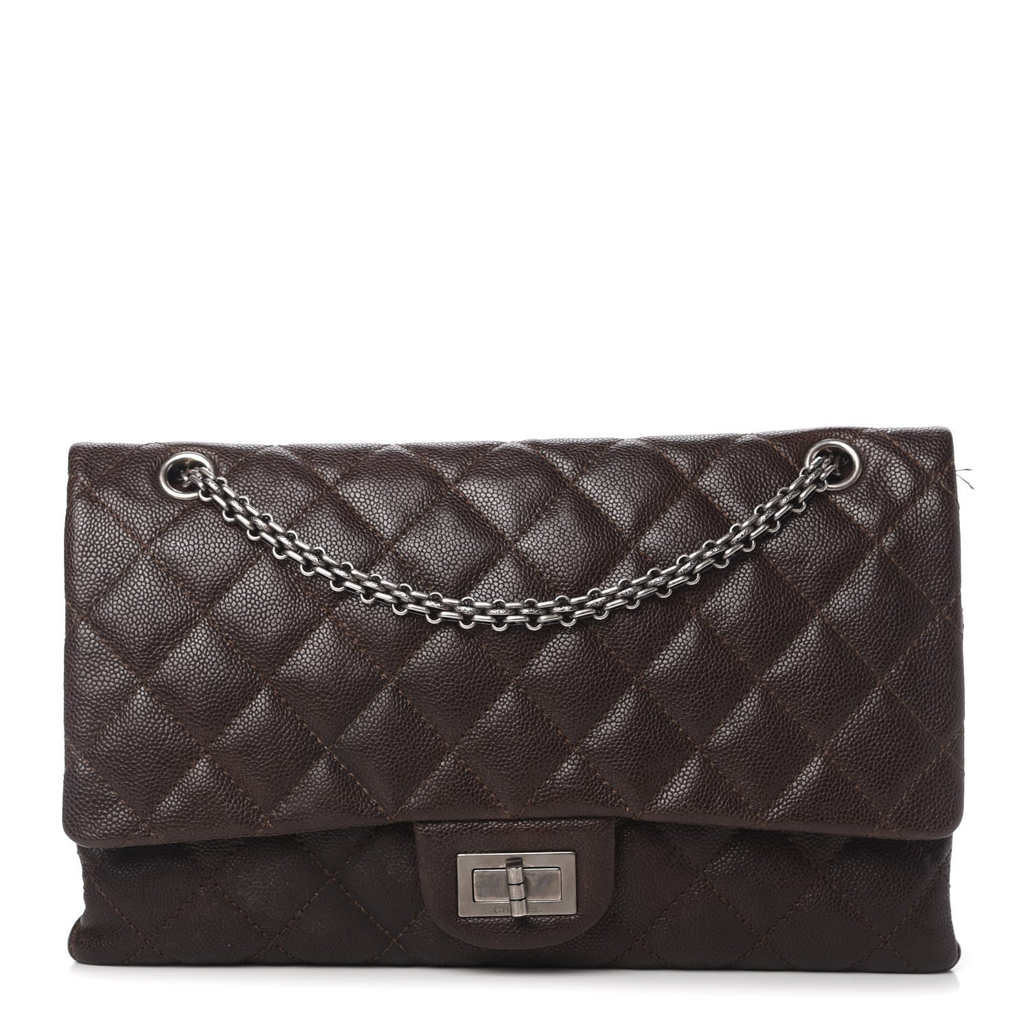 Chanel Caviar Quilted 2.55 Reissue 227 Flap Dark Brown 1 of 11