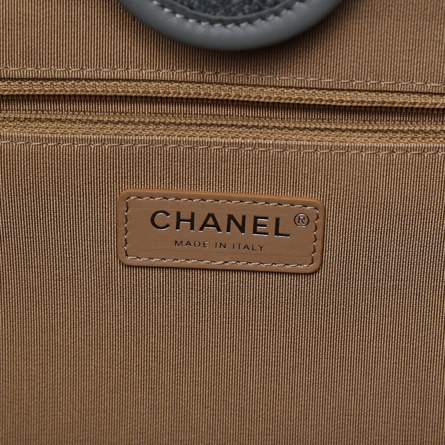 Wool Felt Large Deauville Tote Grey Beige