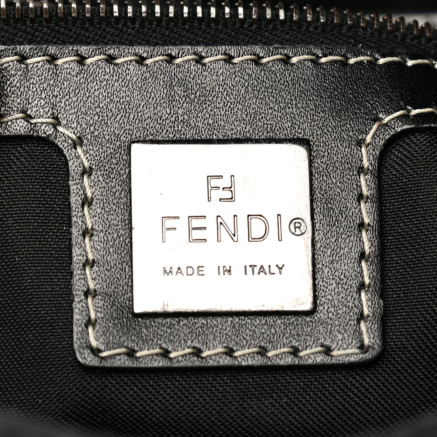 Fendi Zucchino Baguette Black 5 of 17