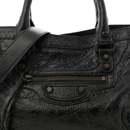 Balenciaga Agneau Arena Classic Hardware Small Le City Black 8 of 13