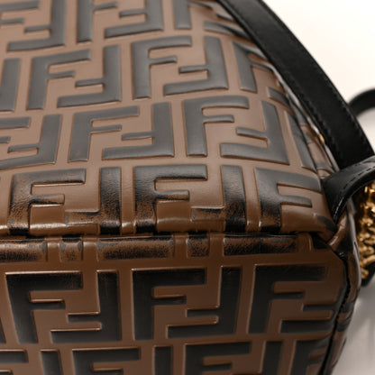 Fendi Vitello Bi-Color FF 1974 Embossed Mini Backpack Maya Black 14 of 15