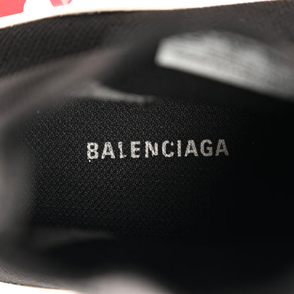 Balenciaga Neoprene Knit Womens Speed Graffiti Sneakers 37 Black White Red 7 of 16
