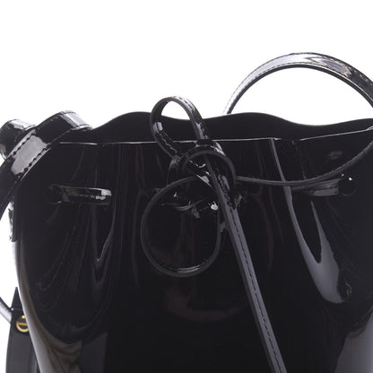 Mansur Gavriel Patent Calfskin Mini Mini Bucket Bag Black 7 of 9