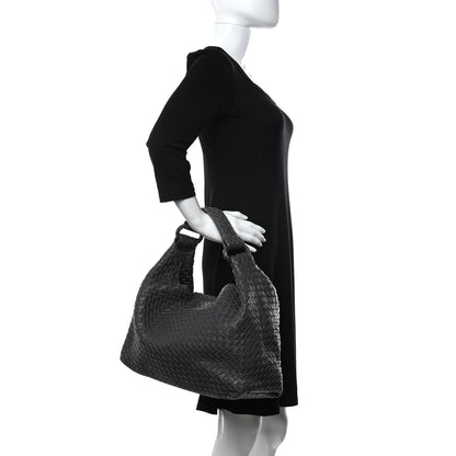 Bottega Veneta Nappa Intrecciato Sloane Hobo Ferro Gray 2 of 11