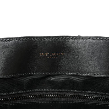 Saint Laurent Calfskin Y Quilted Monogram Monochrome Large Loulou Chain Satchel Black 7 of 21