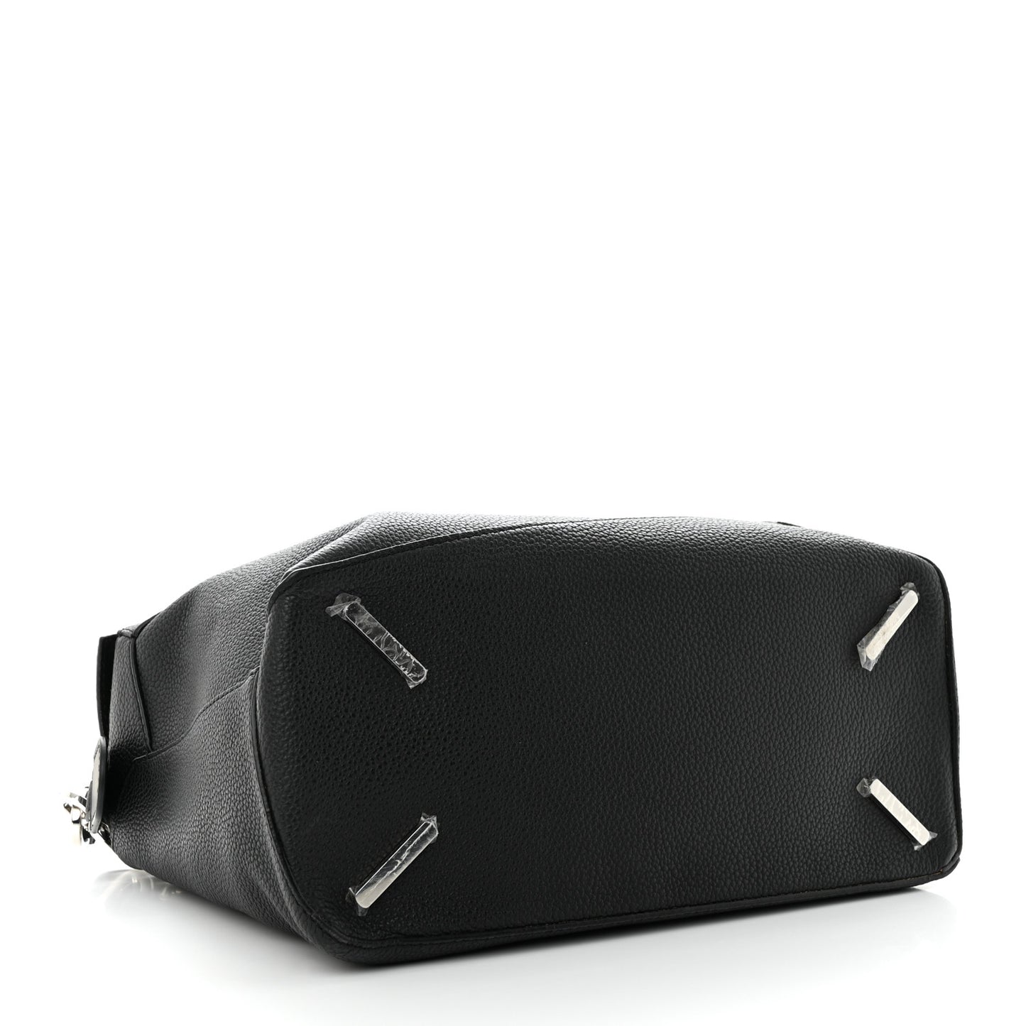 Calfskin Large Puzzle Edge Bag Black
