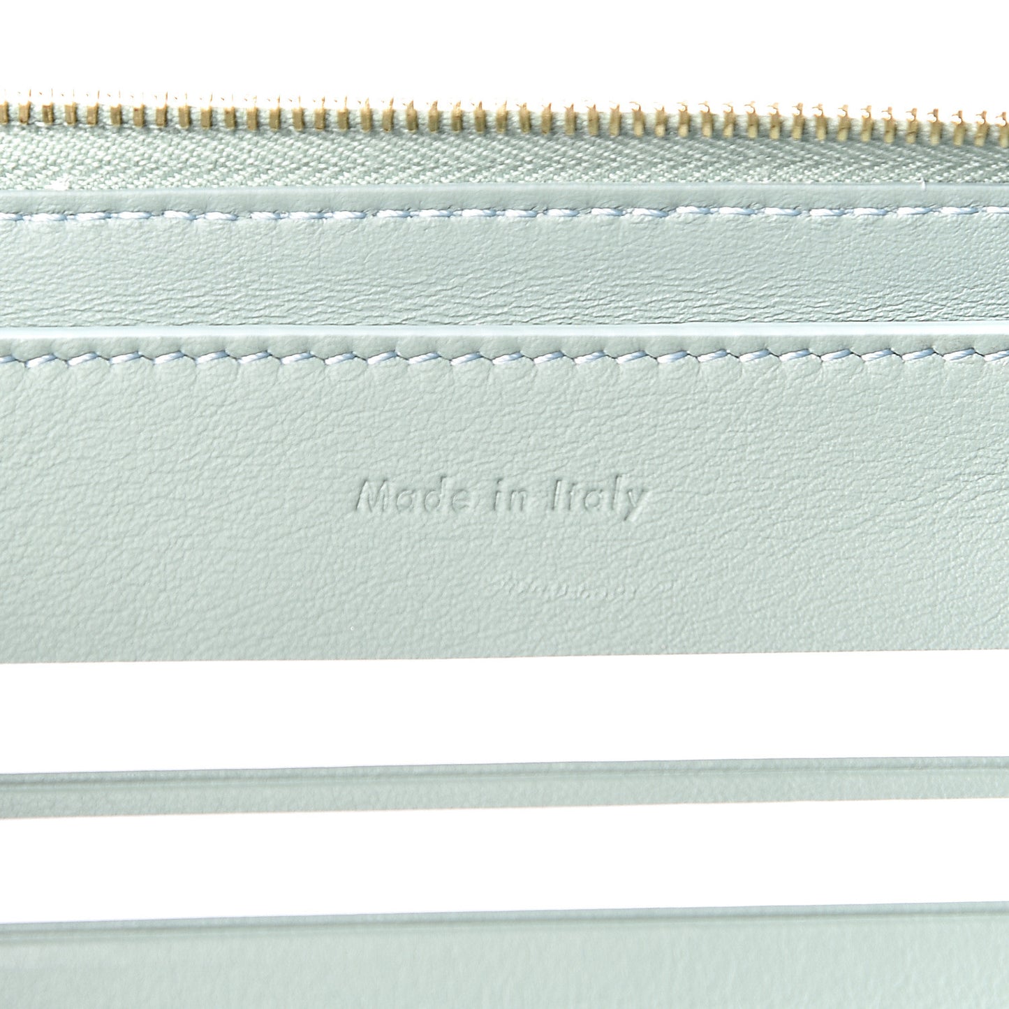 Cloudy Lambskin Solo Zip Pouch Lime