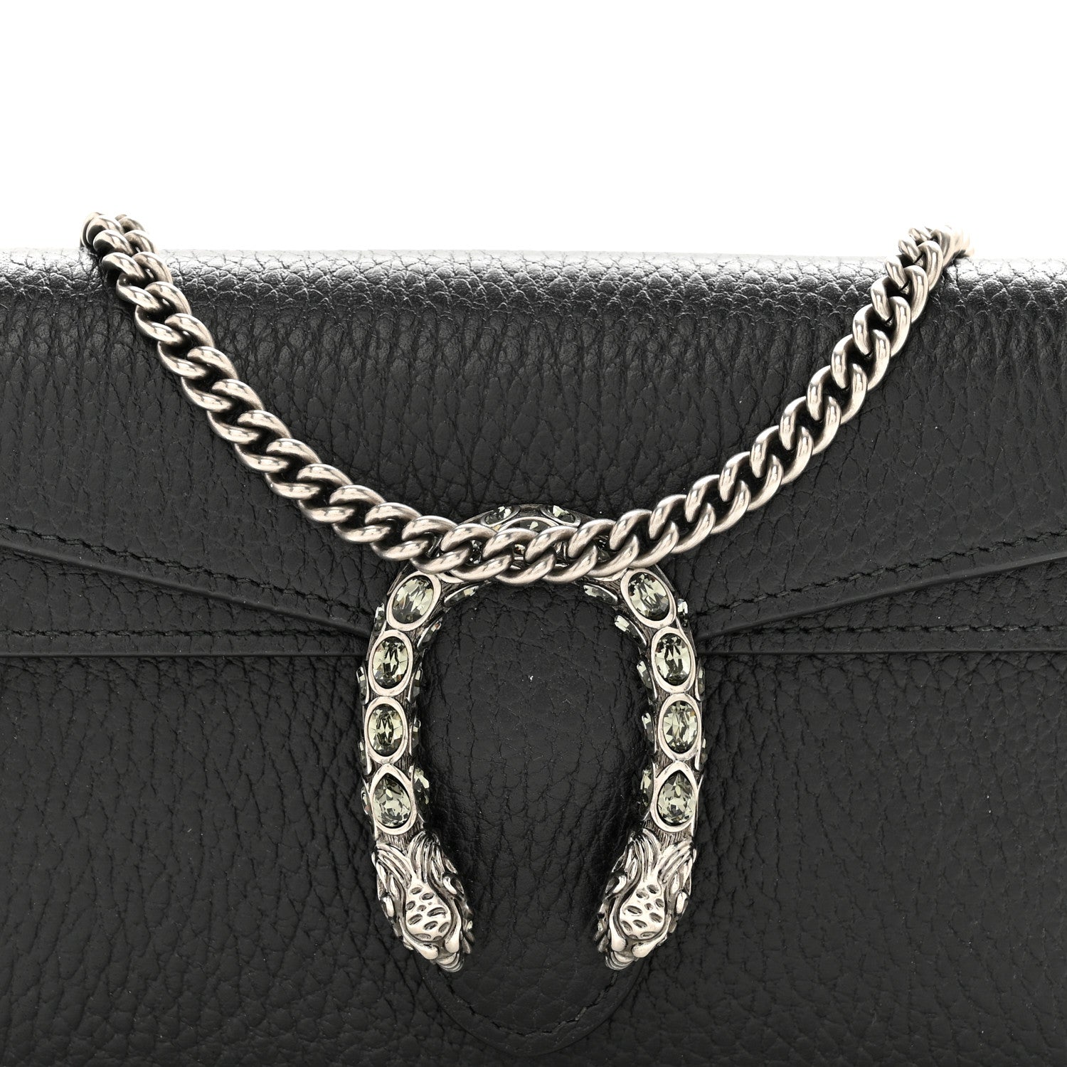 Gucci Calfskin Super Mini Dionysus Shoulder Bag Black 7 of 12