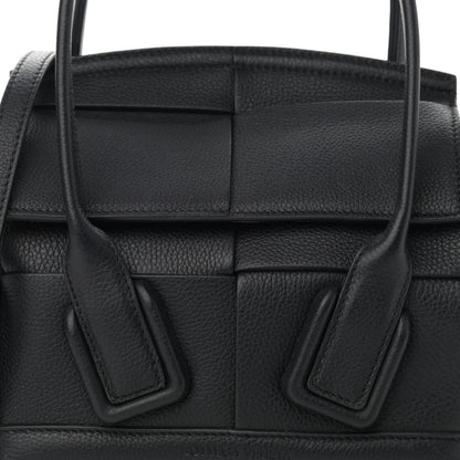 Bottega Veneta Grained Calfskin Mini Maxi Intrecciato Arco 33 Black 8 of 10