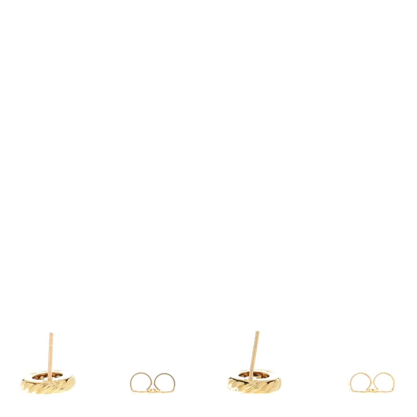 18K Yellow Gold Diamond Tassel Drop Earrings