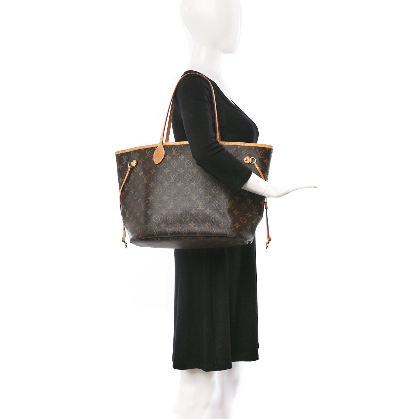 Monogram Neo Neverfull MM Rose Ballerine