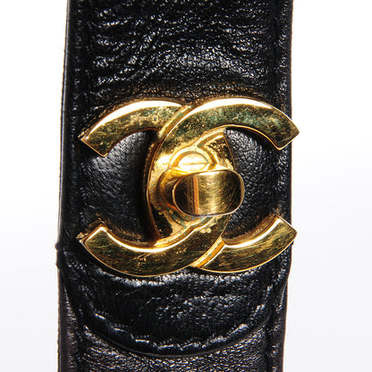 Chanel Lambskin Quilted Flap Shoulder Bag Black 6 of 9