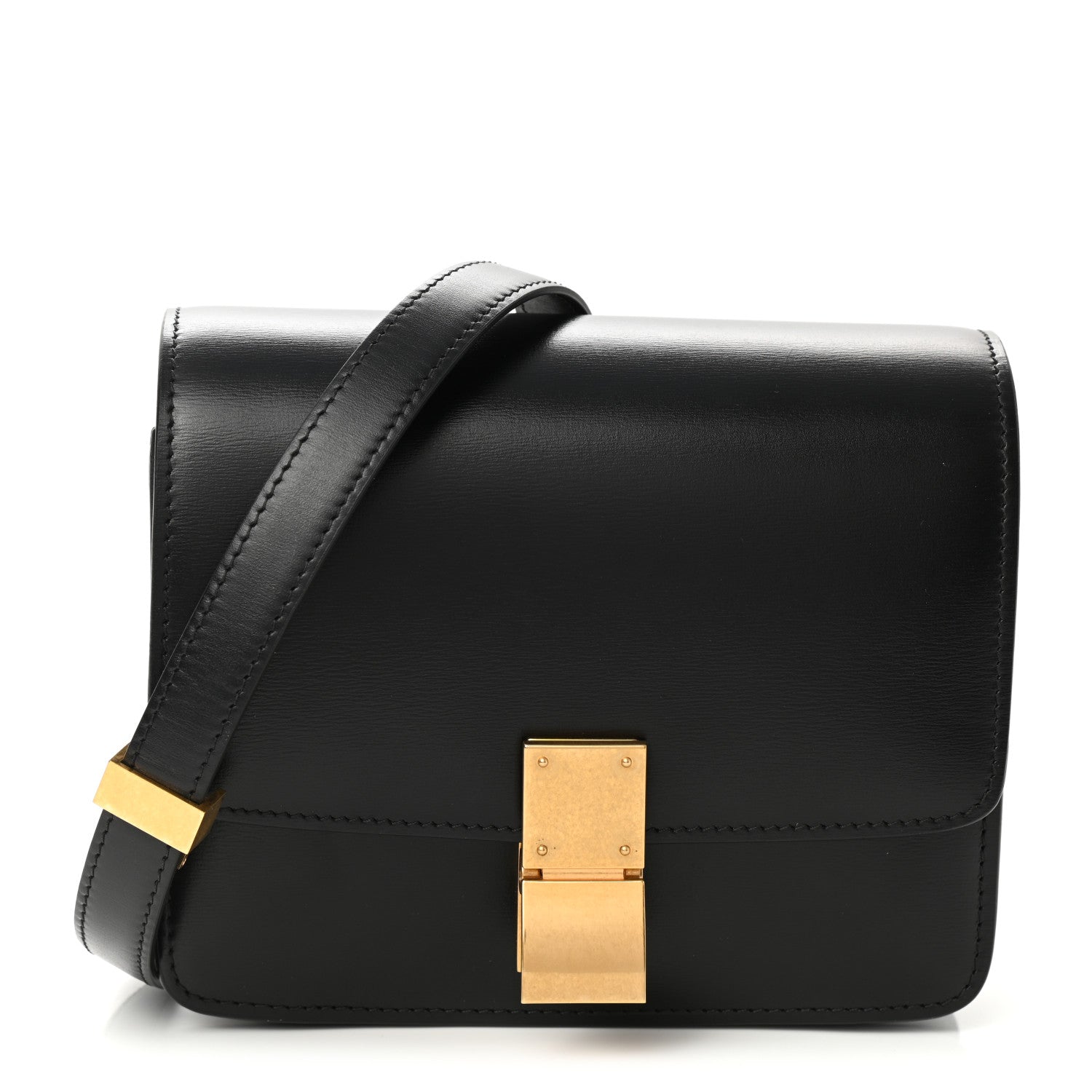 Celine Box Calfskin Small Classic Box Flap Bag Black 1 of 10