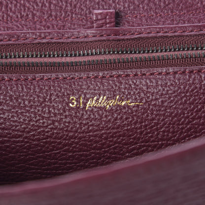 3.1 Phillip Lim 3.1 Shark Embossed Calfskin Pashli Messenger Aubergine 5 of 10