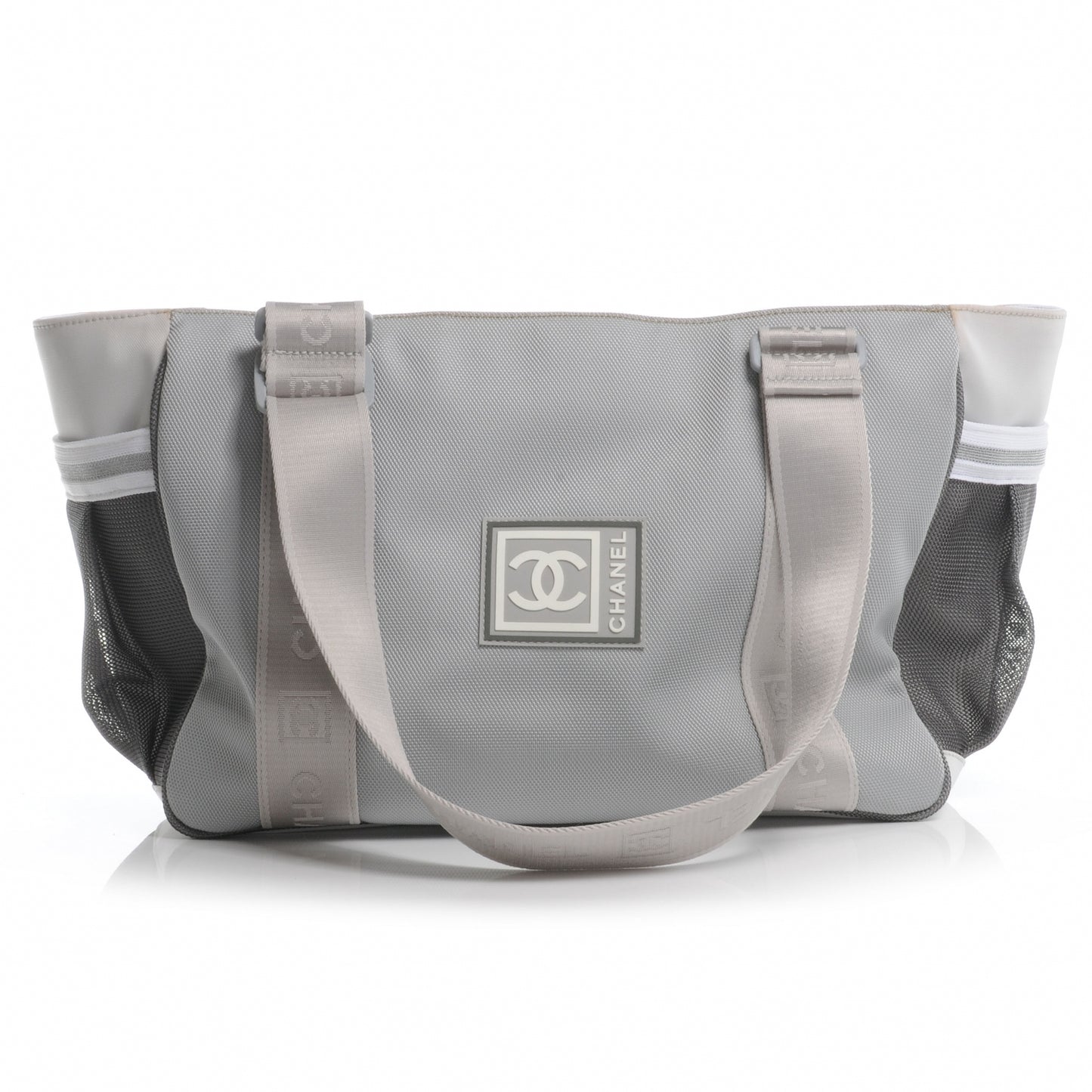 Nylon Sport Tote Grey