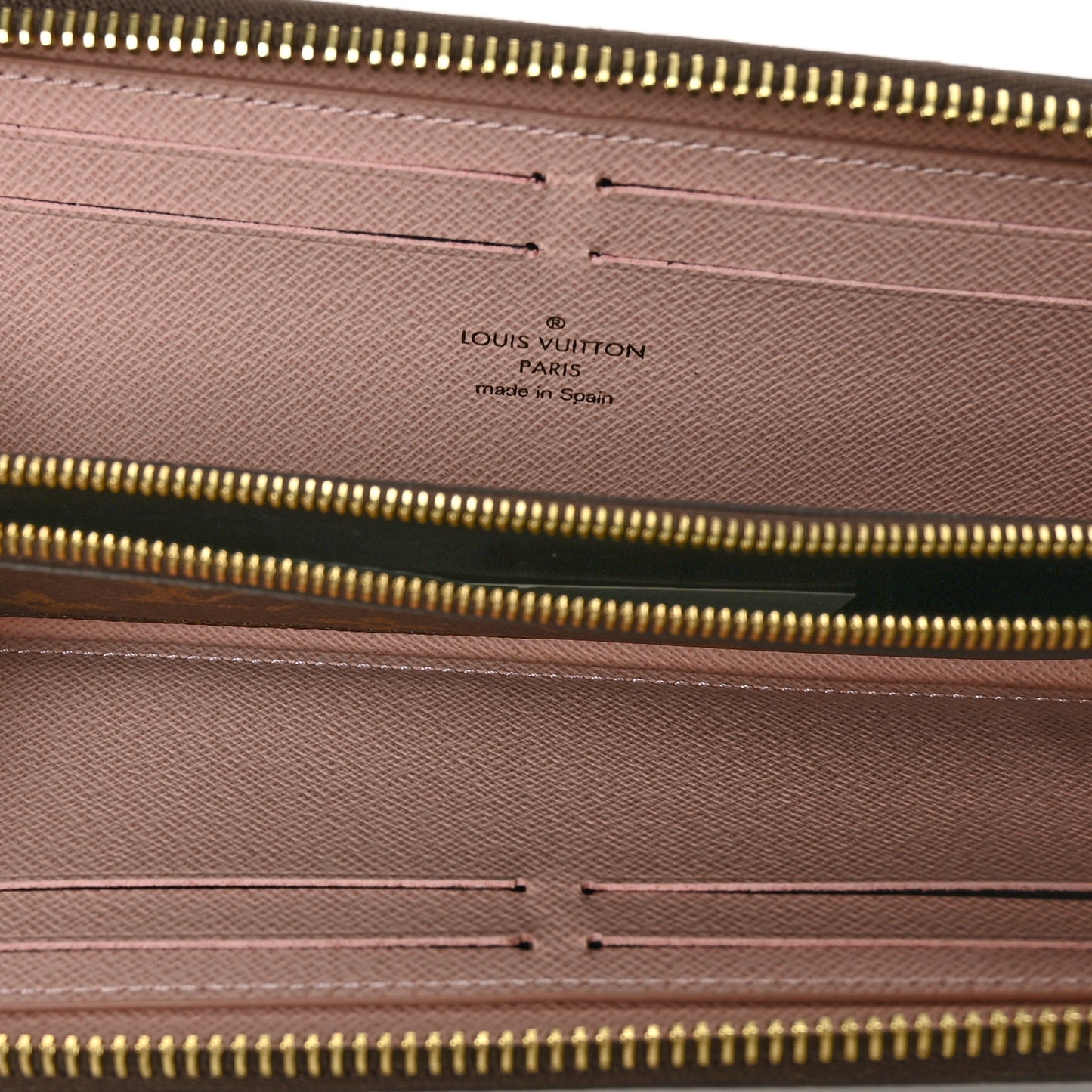 Monogram Clemence Wallet Rose Ballerine