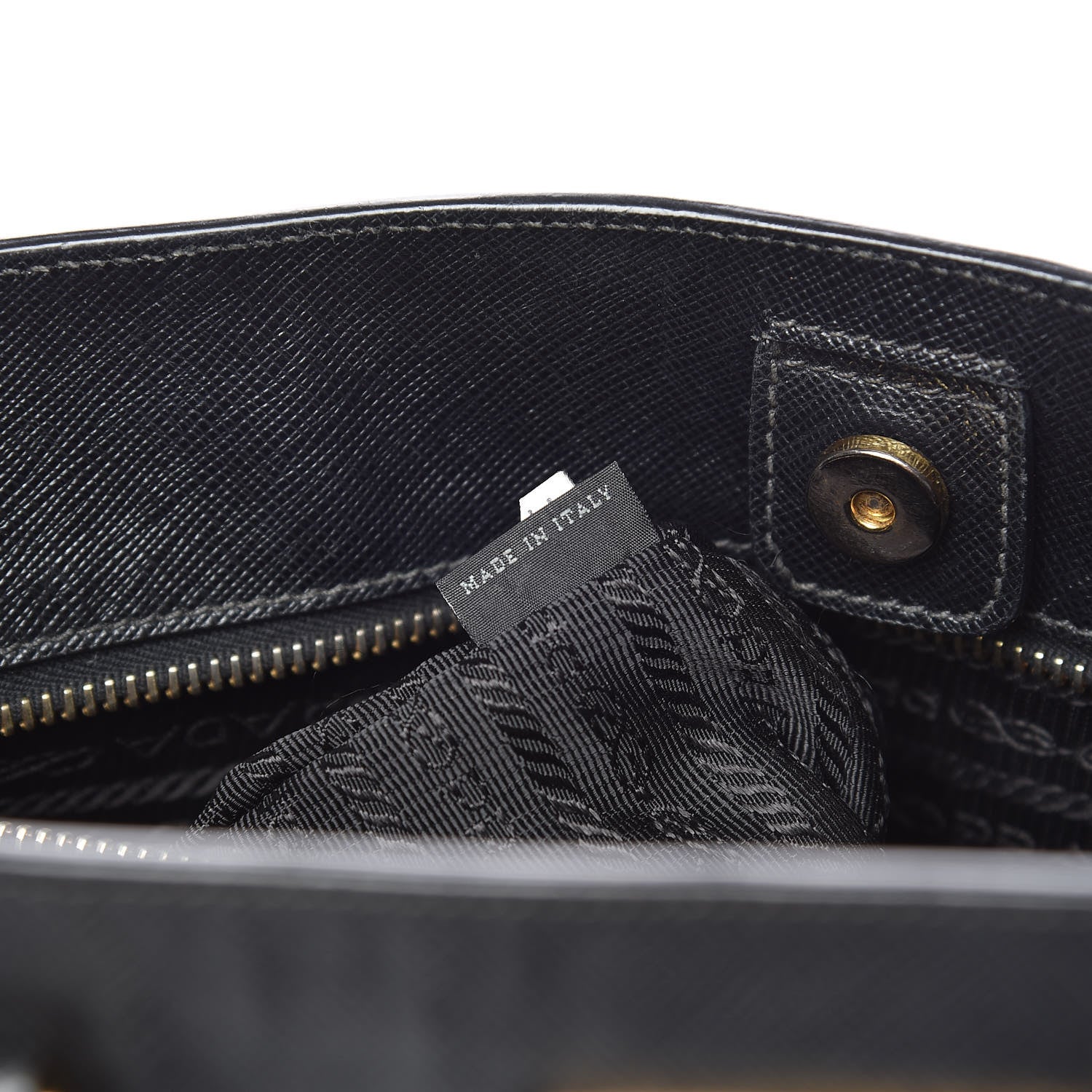 Prada Saffiano Lux Large Tote Black 7 of 19