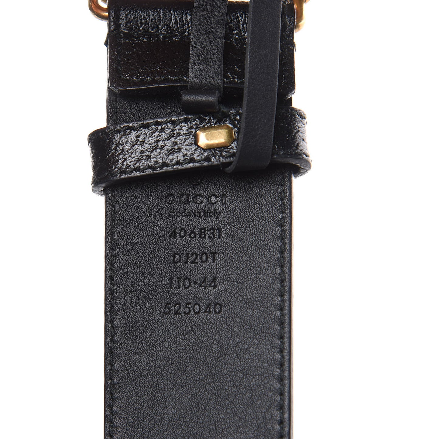 Textured Calfskin Double G 40mm Belt 110 44 Black